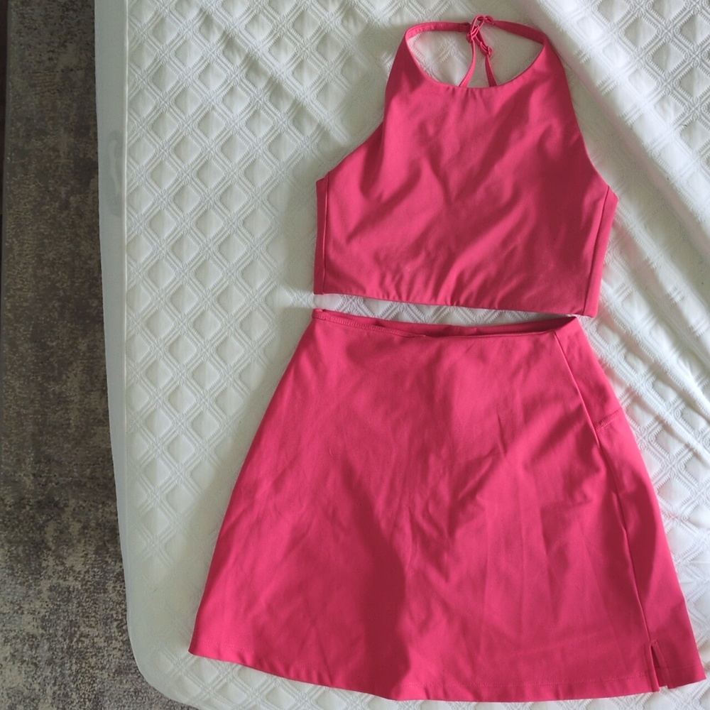 Girlfriend collective Topanga Pink Women's Set